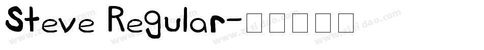 Steve Regular字体转换
